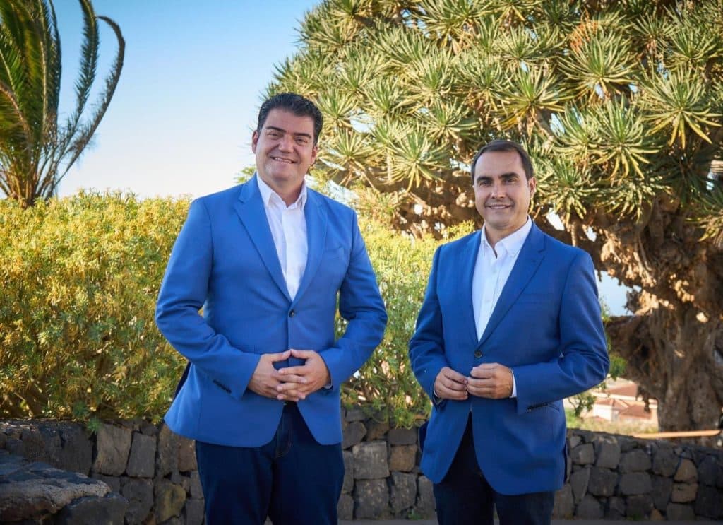 Daniel Díaz y Valentín Correa, candidatos de NC al Parlamento y al Cabildo de Tenerife