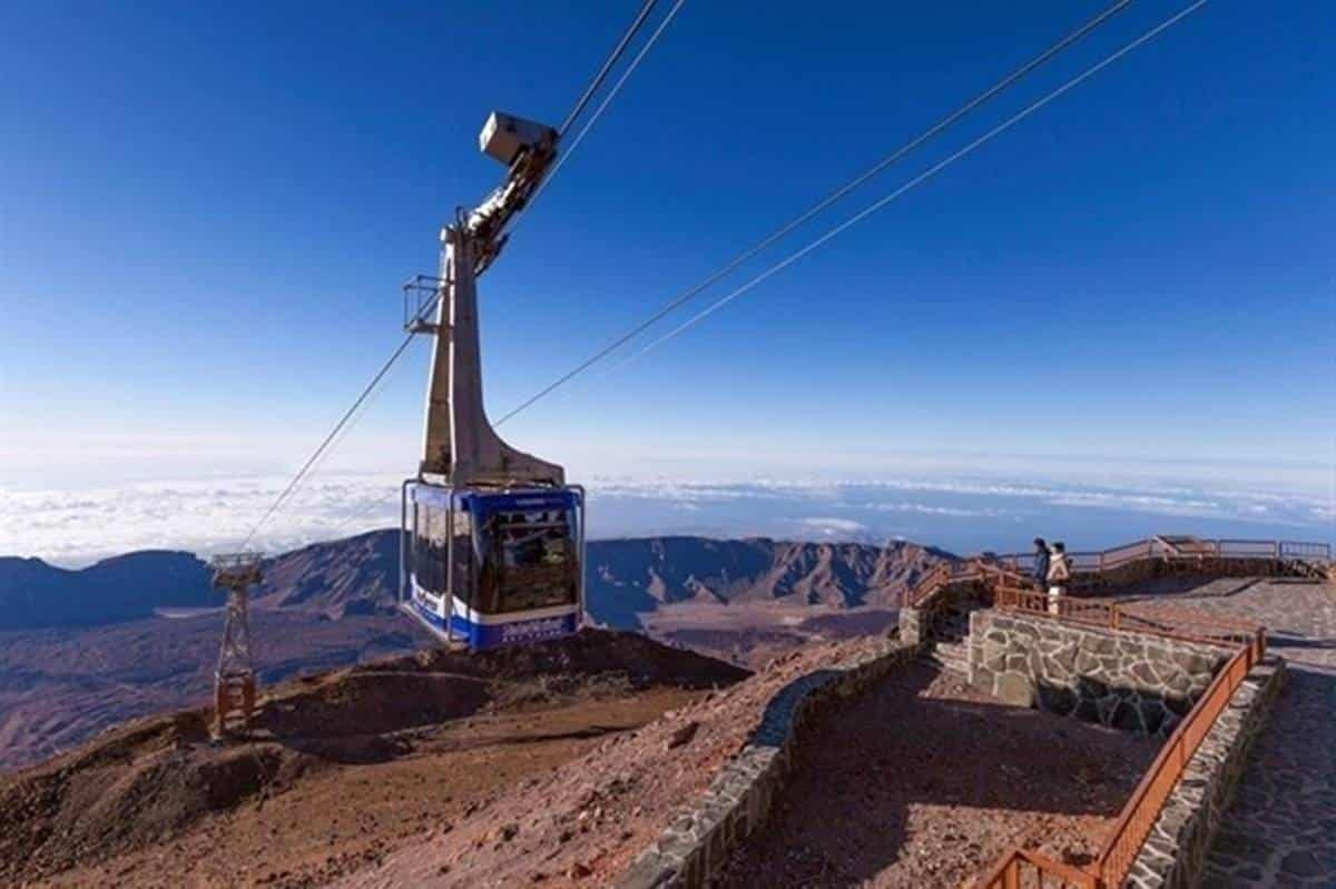 Cierra el Teleférico del Teide por los fuertes vientos