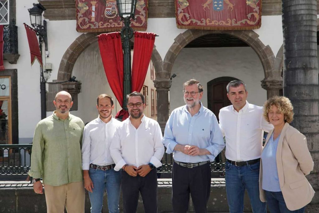 Rajoy respalda a los candidatos palmeros del PP para el 28M