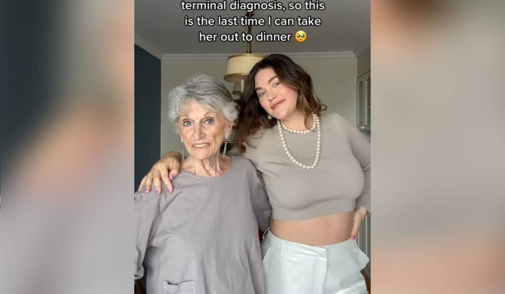 Una tiktoker publica un vídeo en el que se lleva a cenar a su abuela "antes de su eutanasia"