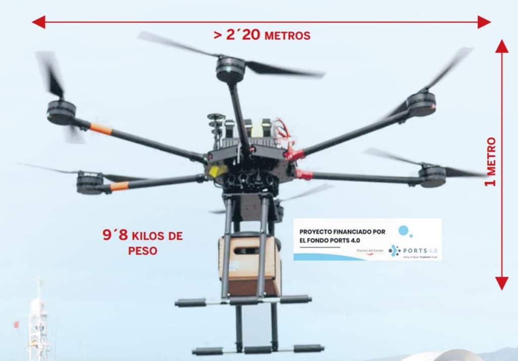 Una empresa tinerfeña fabrica un dron único en el mundo