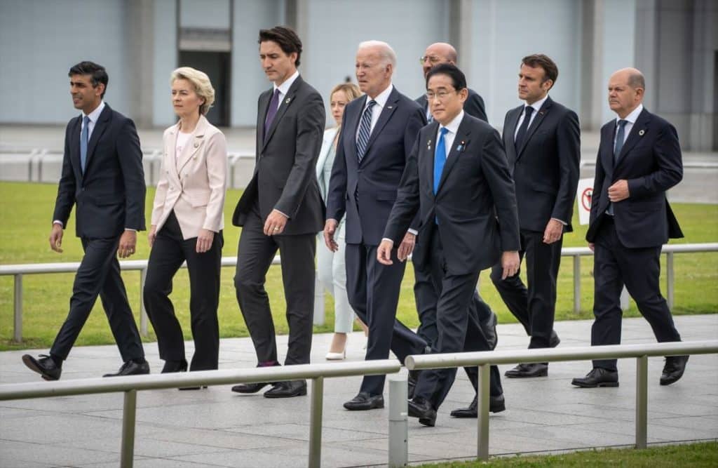 El G7 pide a China que presione a Rusia para poner fin a la guerra en Ucrania