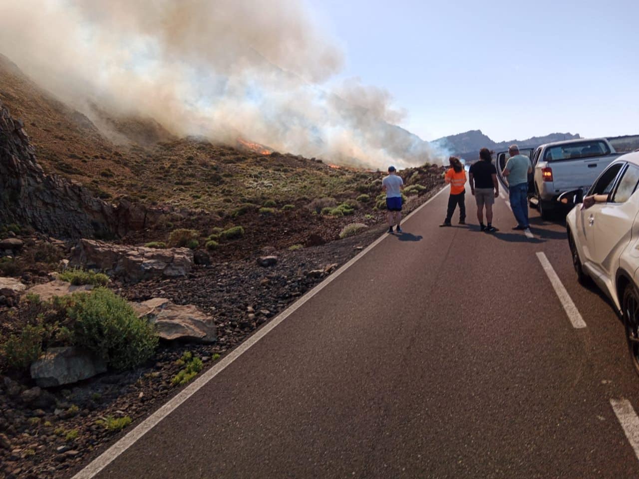 Conato de incendio en el Parque Nacional del Teide