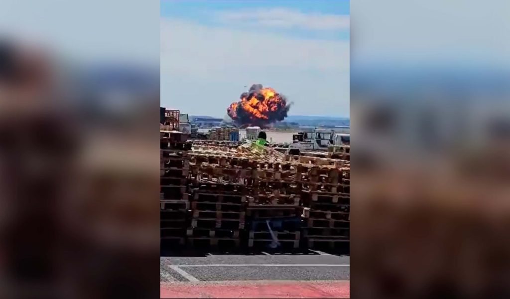 Accidente en la base aérea de Zaragoza: se estrella un F-18