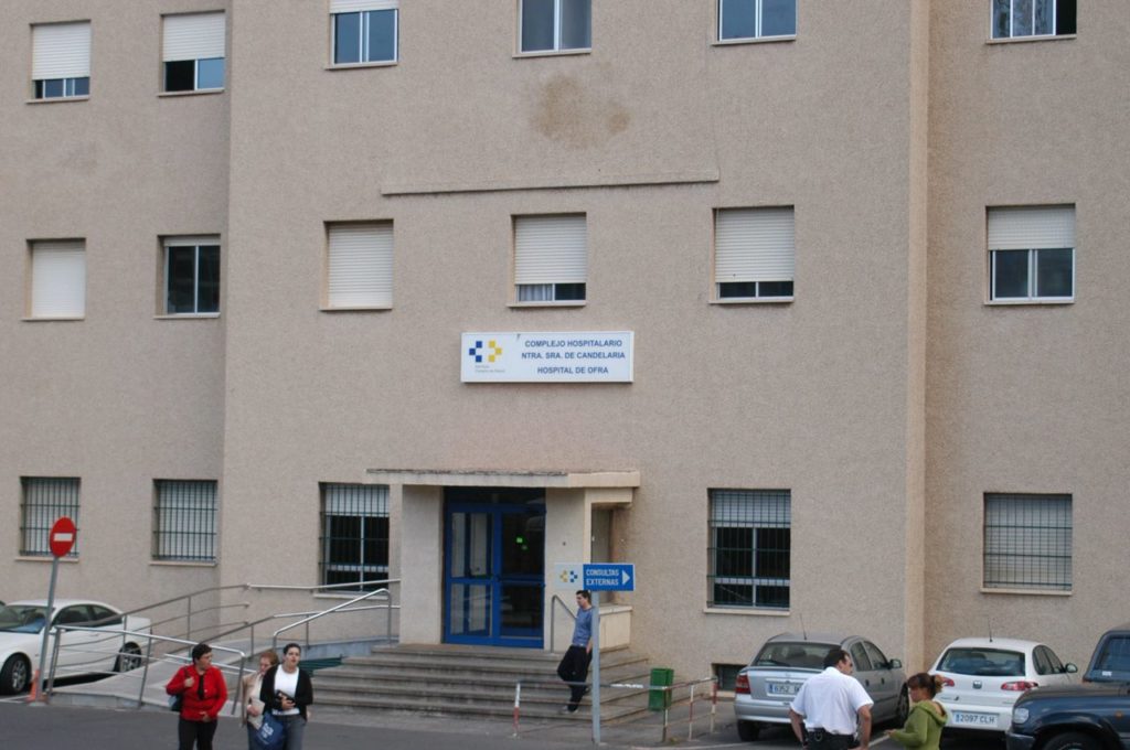 Una imagen del Hospital de Ofra, conocido como del Tórax, dependiente del de La Candelaria. DA