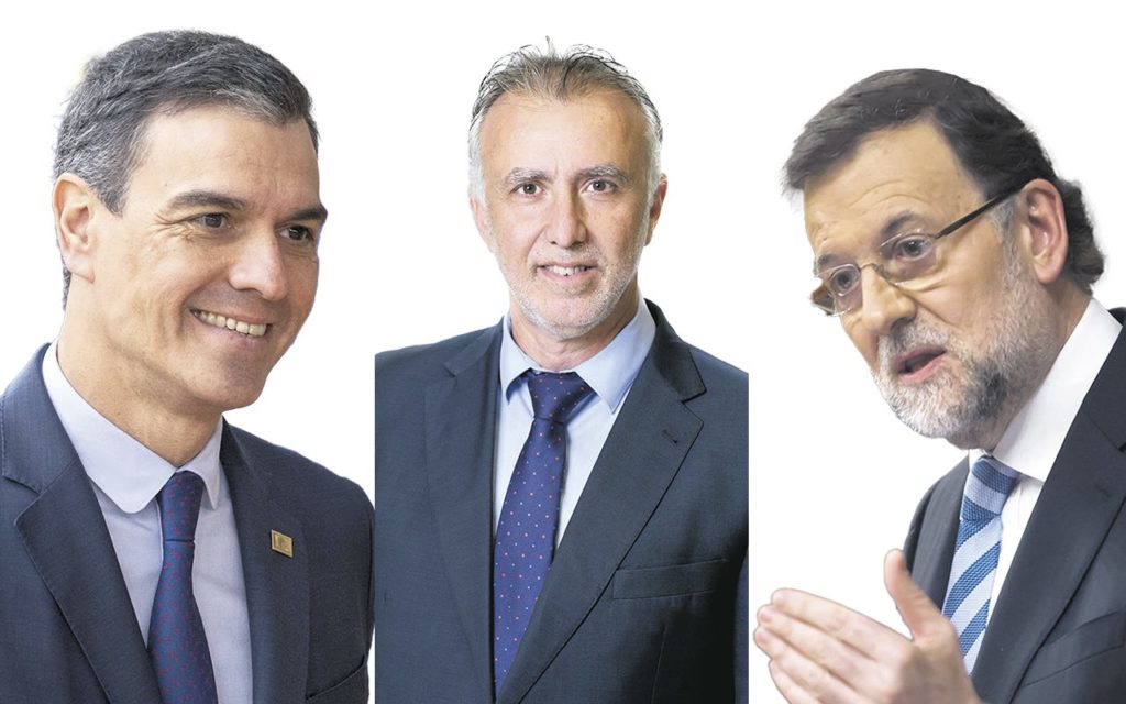 Sánchez, Torres y Rajoy. DA
