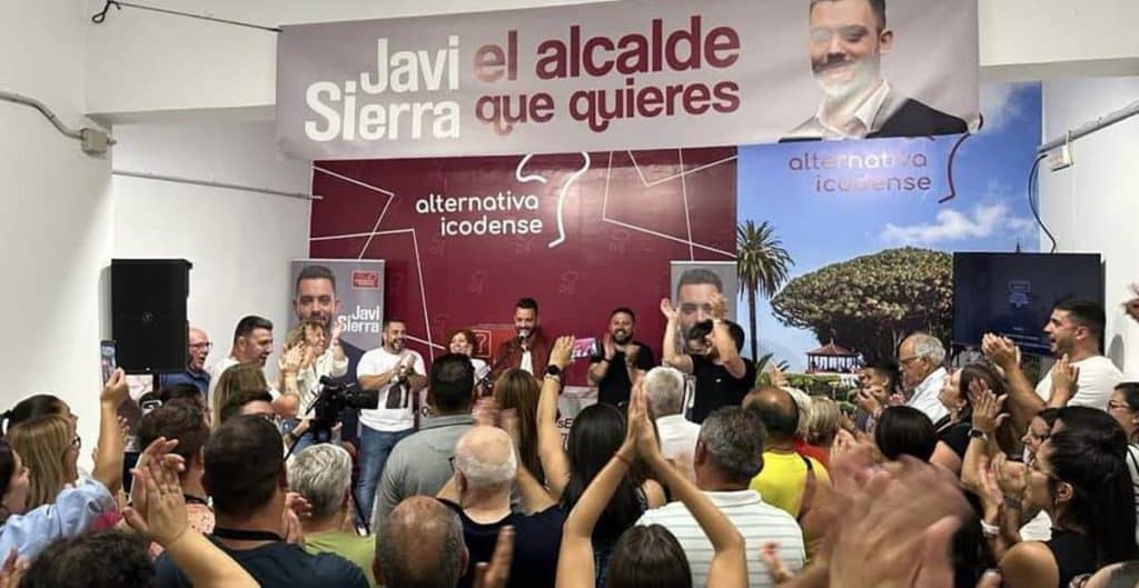 Alternativa Icodense da por hecho su gobierno en minoría con Javi Sierra como alcalde