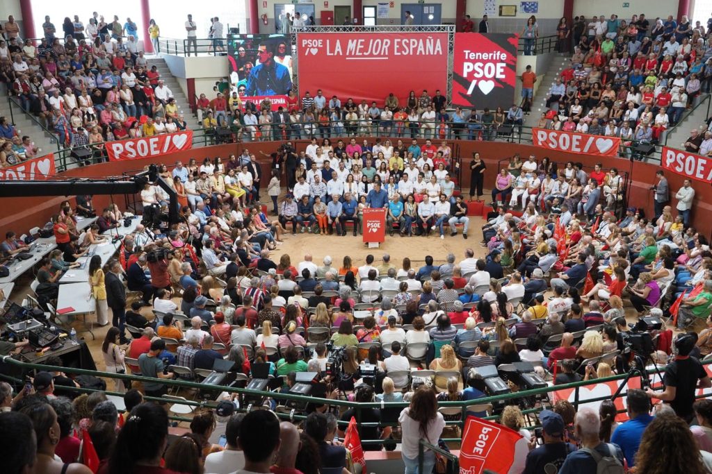 El PSOE ‘lucha’ desde Puerto de la Cruz por los votos para el 23J