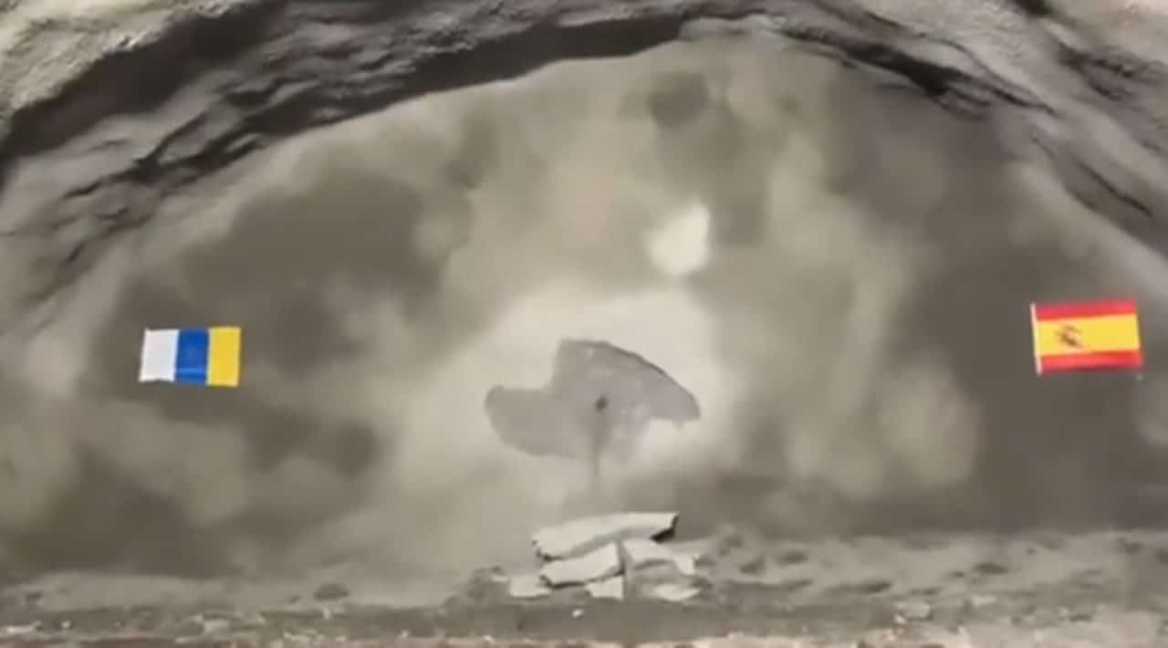 Así ha sido el momento exacto de la unión de los túneles del norte y sur de Tenerife con la que te ahorrarás 30 minutos en cada trayecto