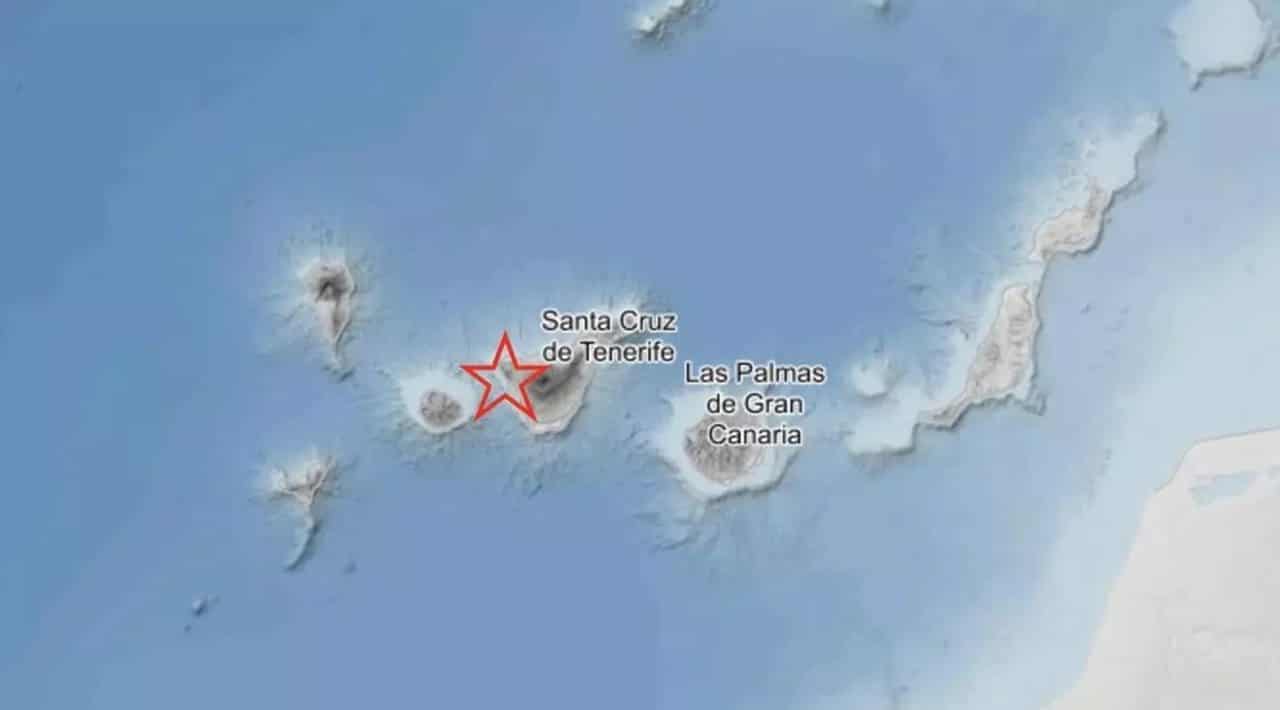 Imagen del seguimiento por parte del Instituto Geográfico Nacional de uno de los últimos terremotos en la zona, registrado cerca de Tamaimo, Santiago del Teide. IGN