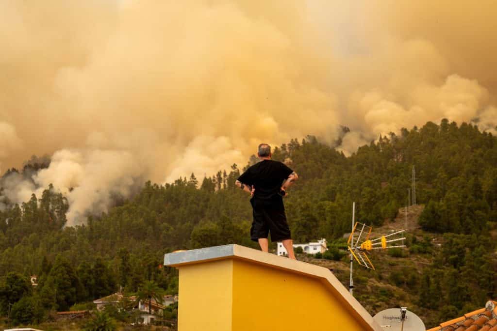 El incendio de La Palma ralentiza su avance, pero ya afecta a la Caldera de Taburiente