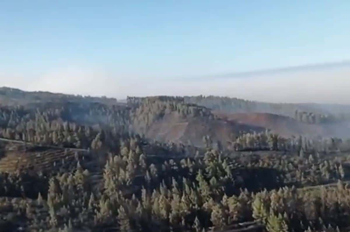 Las cifras del incendio de La Palma: 352.000 litros de agua descargada y 4.675 hectáreas afectadas