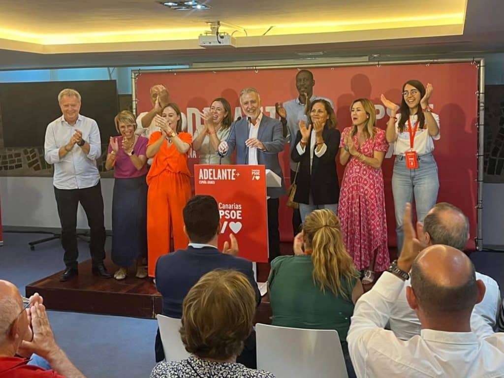 El PSOE es la fuerza política más votada en Canarias
