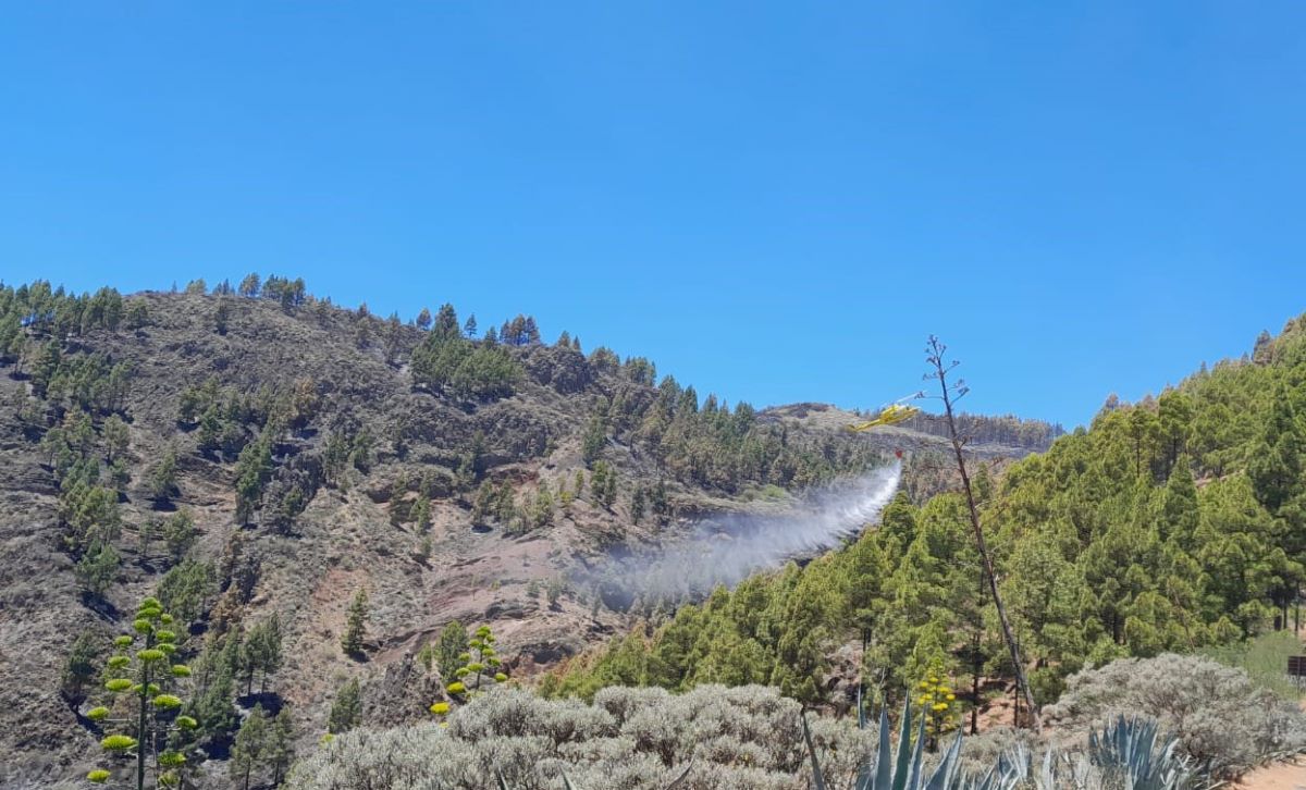 Dan por controlado el incendio de Gran Canaria