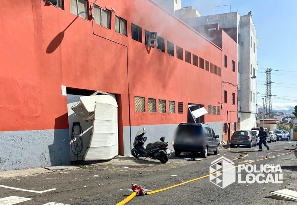 Herido grave en una explosión en Santa Cruz de Tenerife