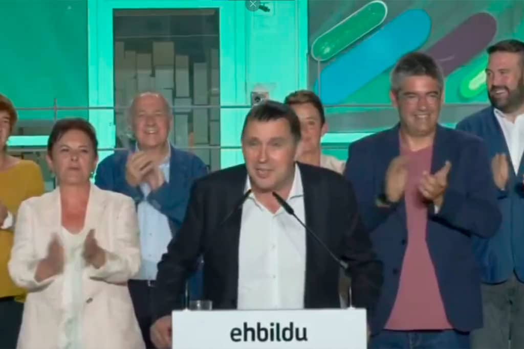 Otegi asegura que el "bloque reaccionario" de PP y Vox no gobernará en España por EH Bildu