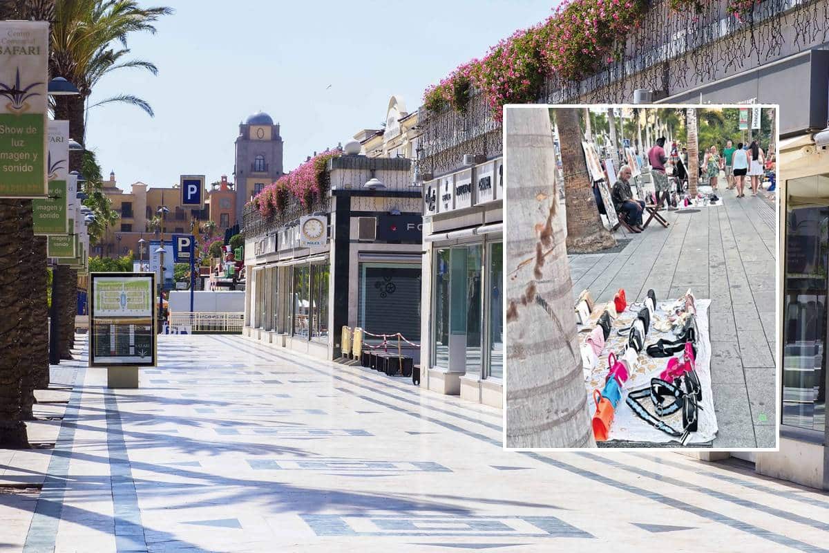 La 'milla de oro' de Arona se convierte en la 'avenida de las falsificaciones'