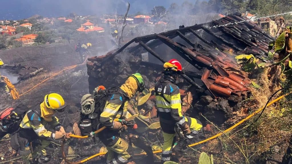 El incendio forestal afectó a los municipios de Puntagorda y Tijarafe.