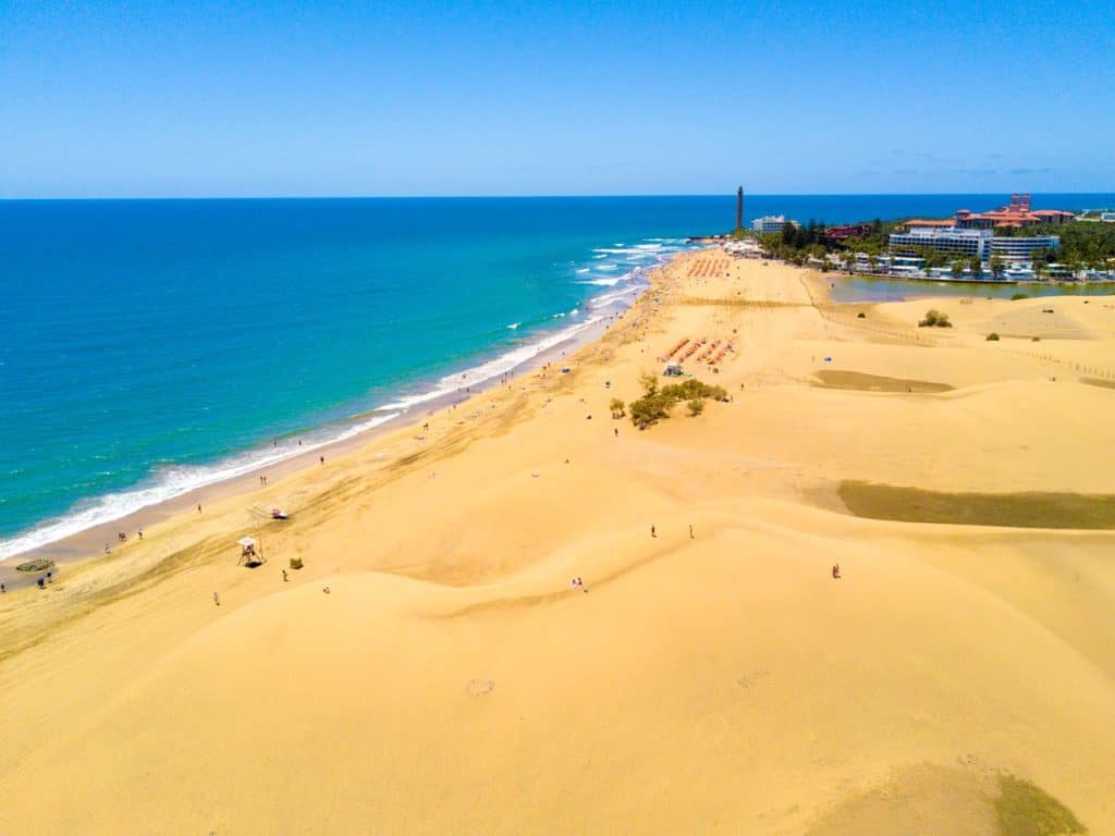 Playa de Maspalomas.
