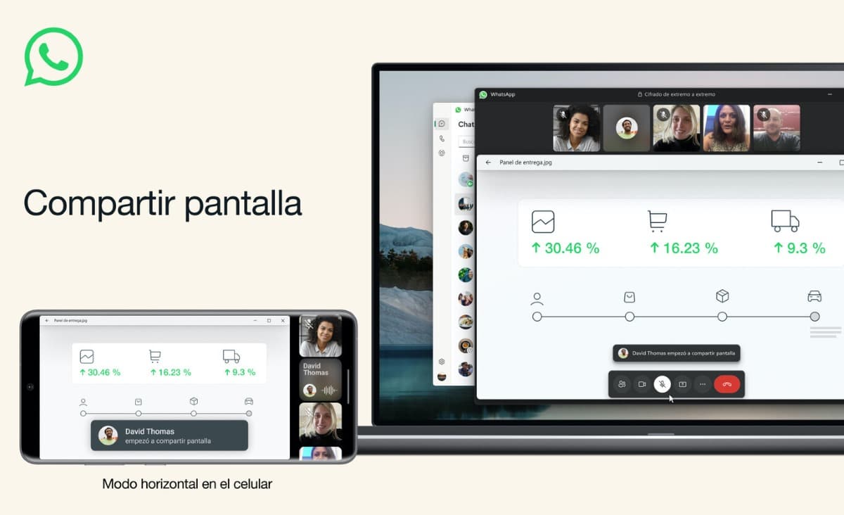 Compartir pantalla en las videollamadas de WhastApp ya es una realidad