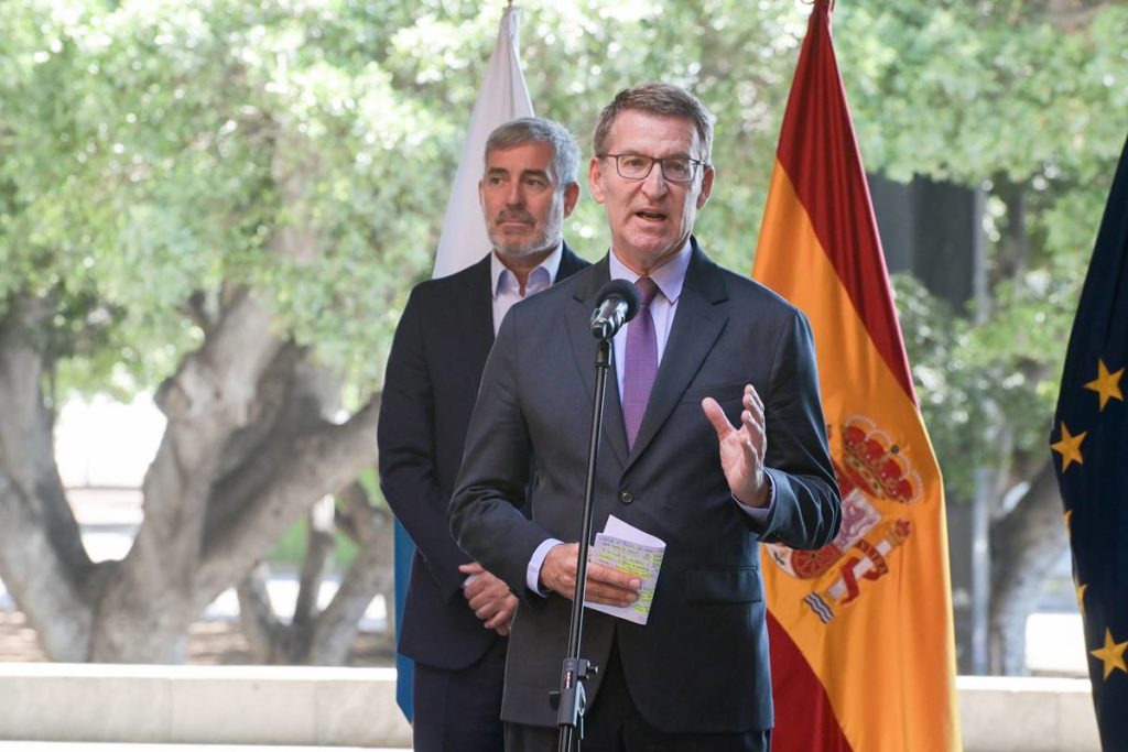 Feijóo y Clavijo apuntalan el apoyo del PP a una 'agenda canaria' que persigue la "igualdad" entre los españoles