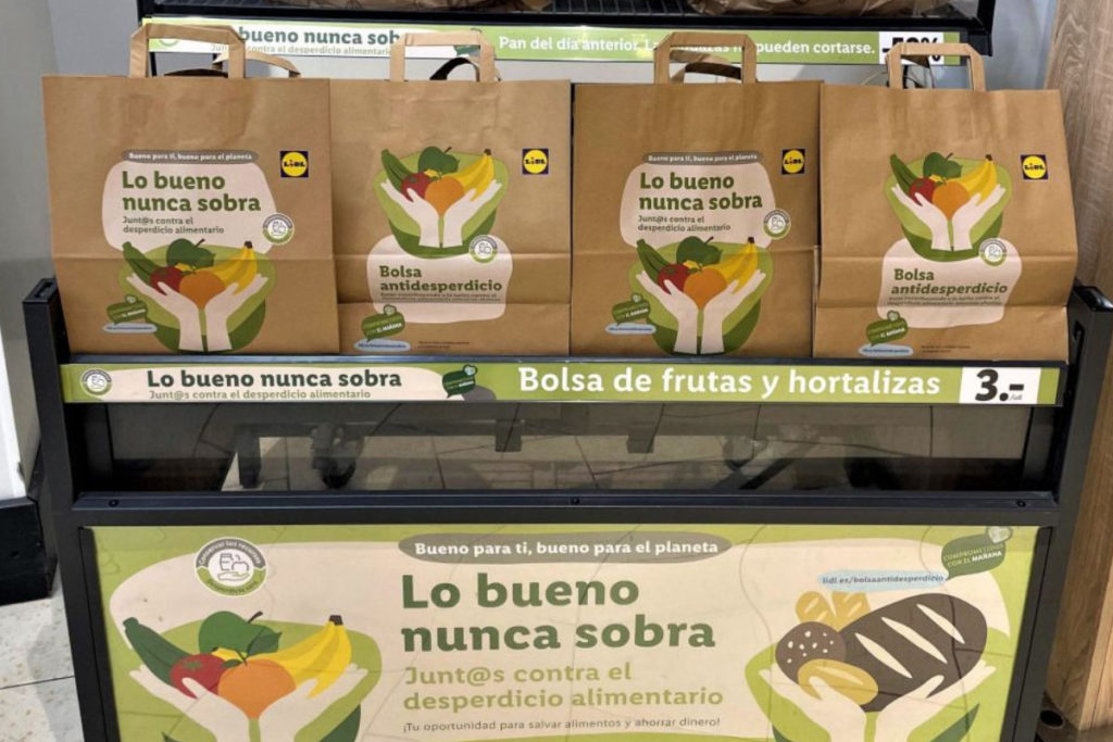 Lidl donará al Banco de Alimentos el 100% de las ventas de su bolsa antidesperdicio