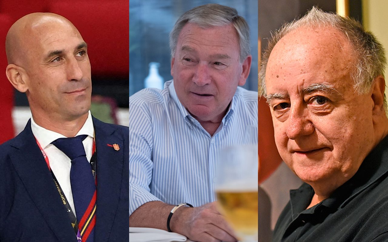 Luis Rubiales, Javier Clemente y Andrés Chaves. DA
