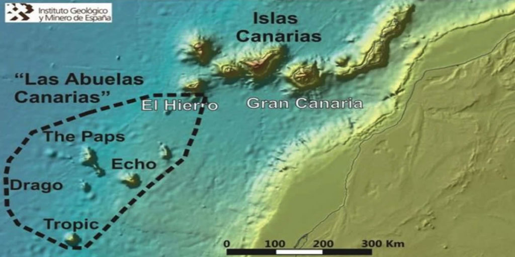 La geología favorece a España en su disputa con Marruecos por el monte submarino Tropic