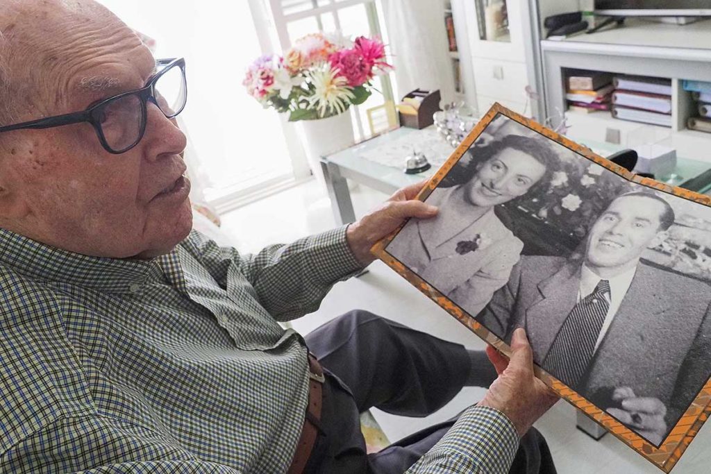 Pedro Bernadás, enamorado de la vida a los 107 años