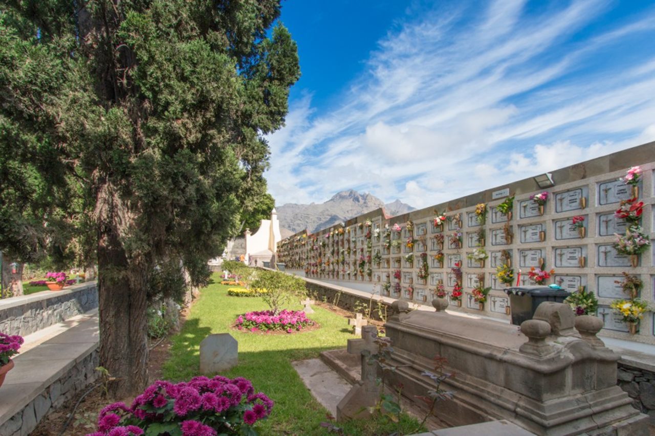 Adeje ha engalanado de flores el cementerio municipal de cara a las visitas de estos días.