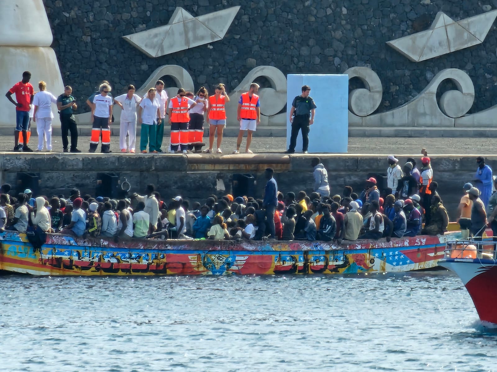Llegada de migrantes a El Hierro. Norchi