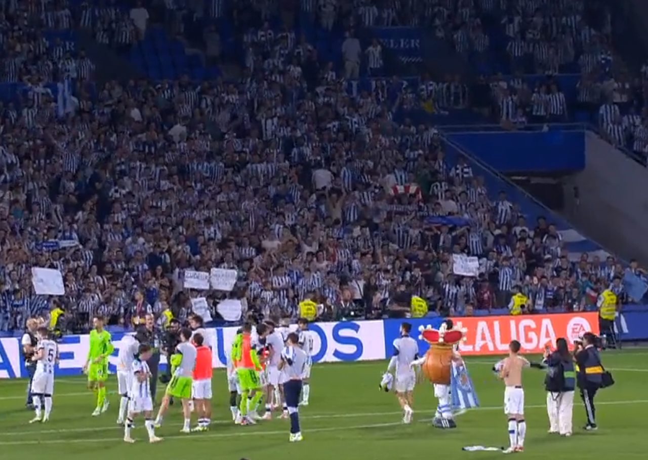 El increíble vídeo de la celebración en las gradas de un estadio de fútbol español
