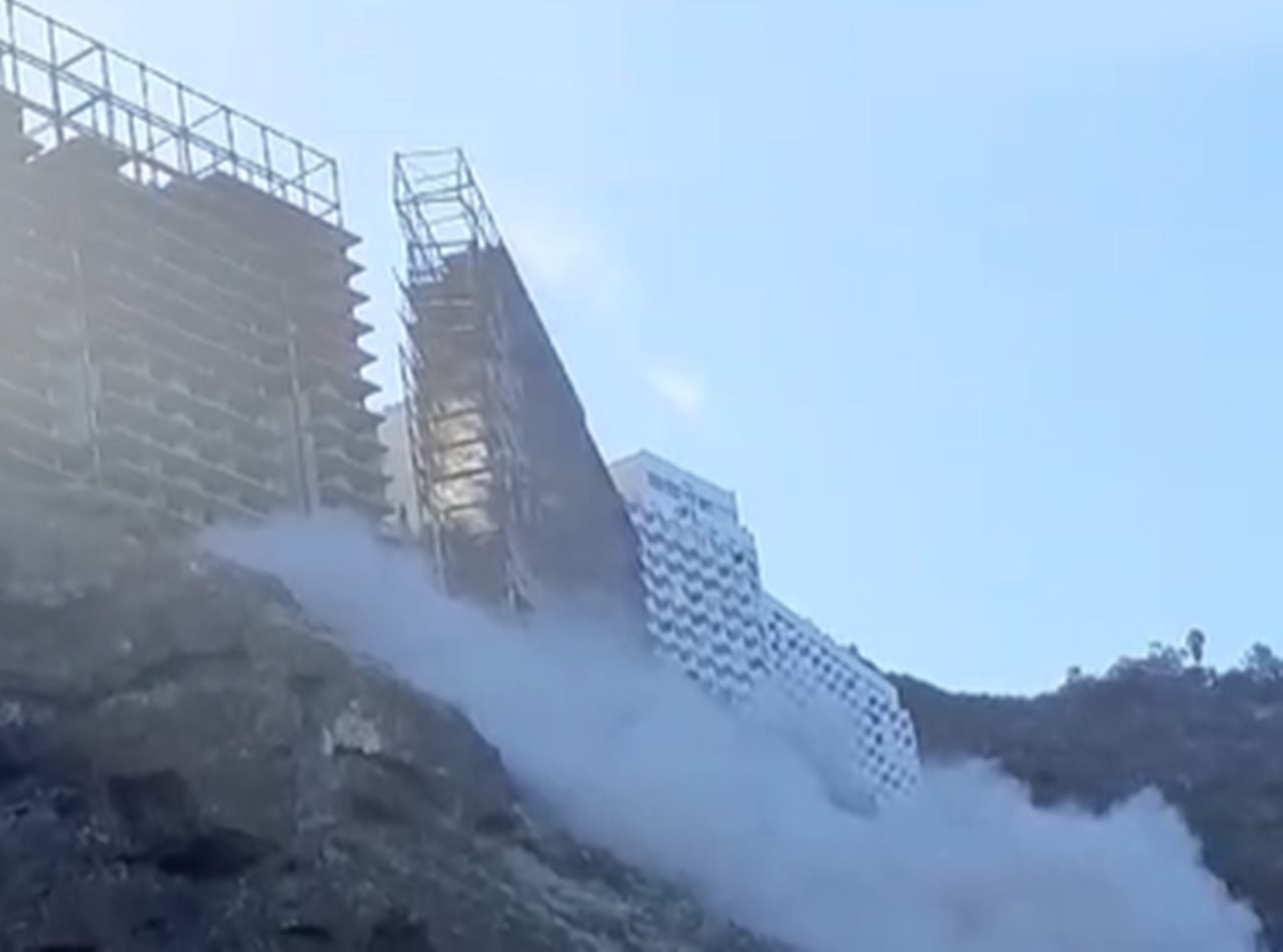 Desprendimiento en la costa de La Matanza de Acentejo
