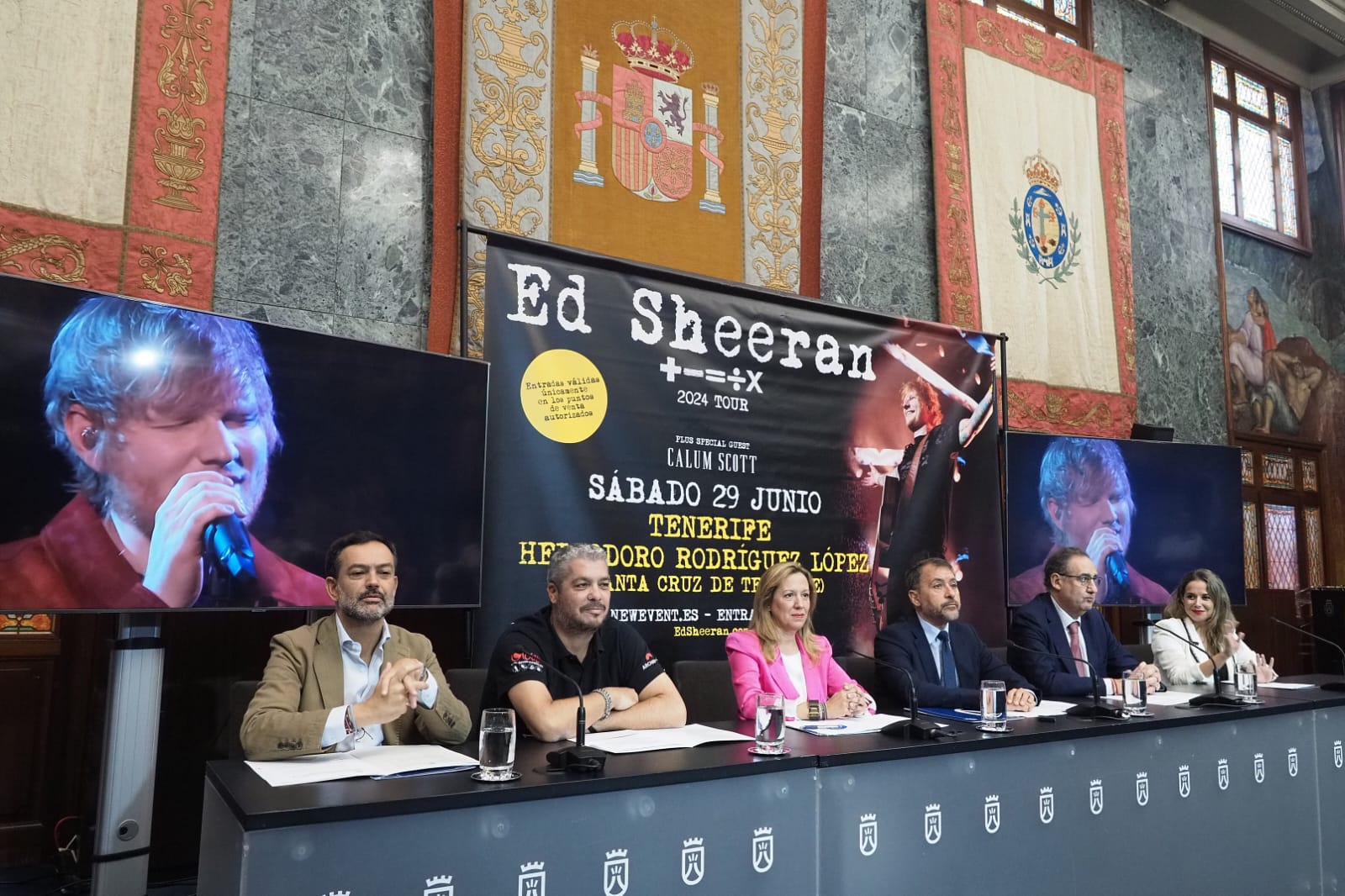 Rueda de prensa de presentación del concierto de Ed Sheeran en Tenerife. Sergio Méndez