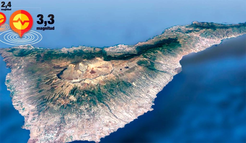 Un terremoto de 3,3 es sentido en la Isla Baja, Los Realejos y Adeje
