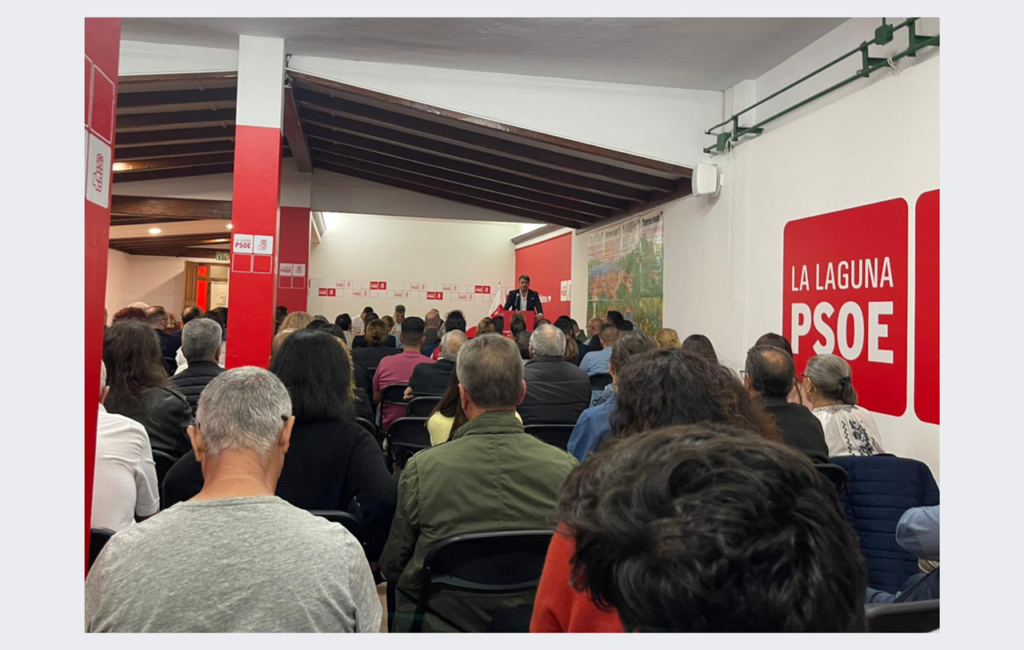 La asamblea del PSOE lagunero da el visto bueno a pactar con CC