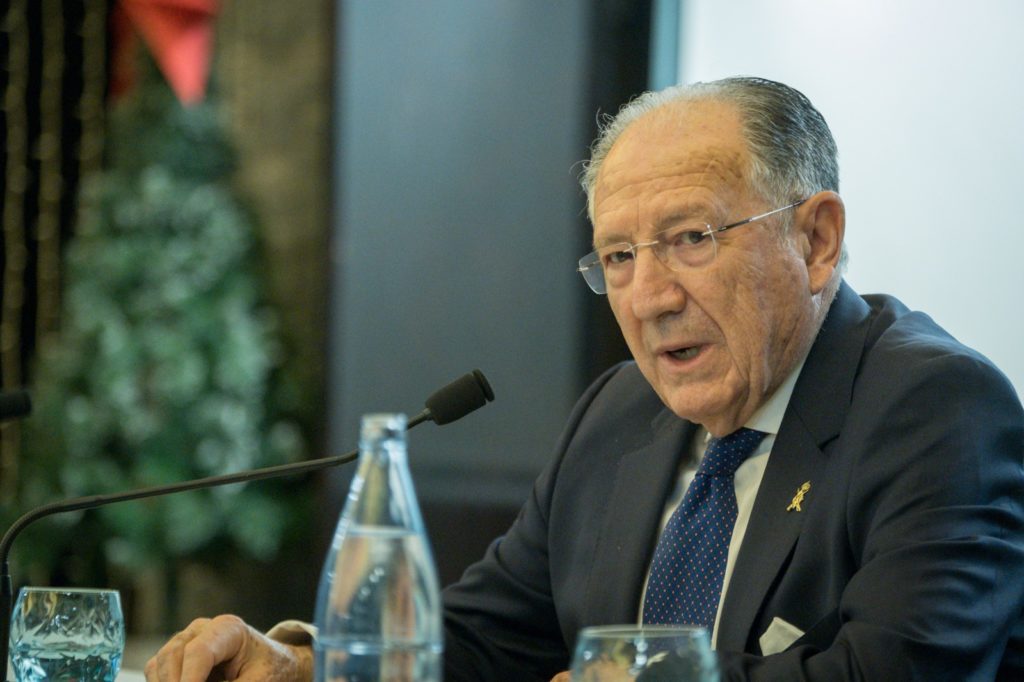 El general Félix Sanz Roldán, ayer en Santa Cruz de Tenerife./ FRAN PALLERO