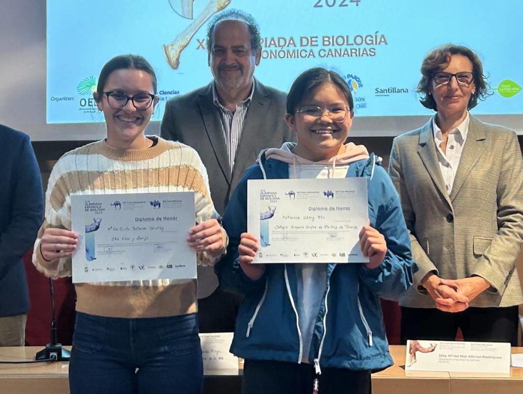 María, Katherine y Diego: los tres brillantes jóvenes que representarán a Canarias en Olimpiada Española de Biología