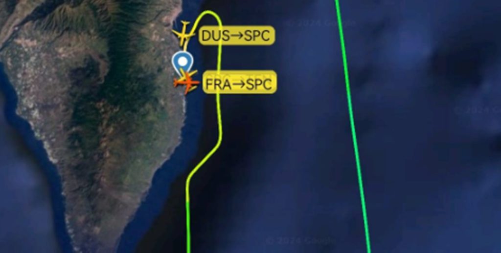 La maniobra de un avión en Canarias para aterrizar 'sorteando' la calima y el viento