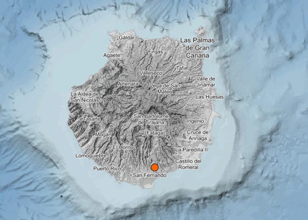 El IGN detecta un terremoto de 3,4 en Gran Canaria
