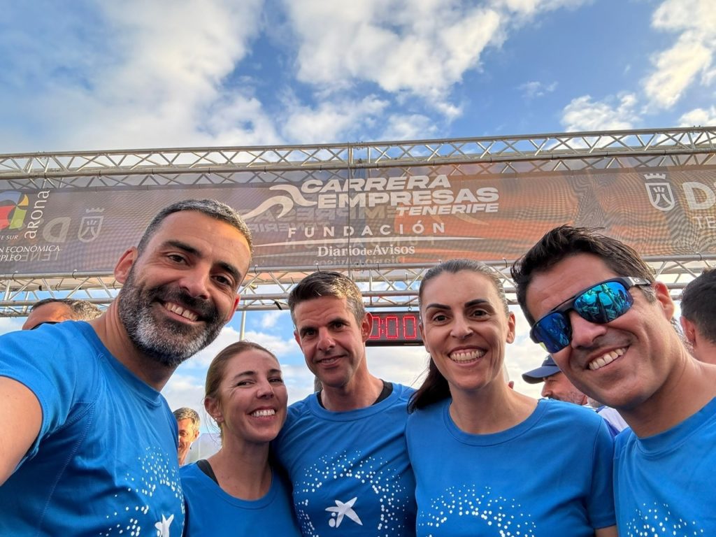 CaixaBank participa con su equipo de empleados ‘runners’ en la Carrera de las Empresas Tenerife Fundación Diario de Avisos
