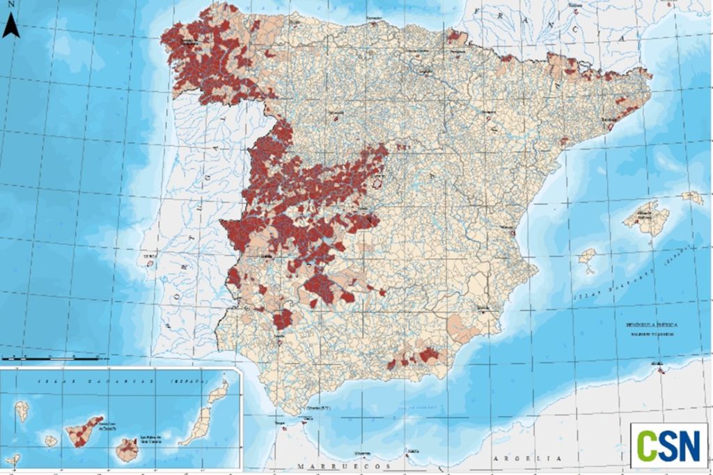 Población en zonas de actuación prioritaria. CSN
