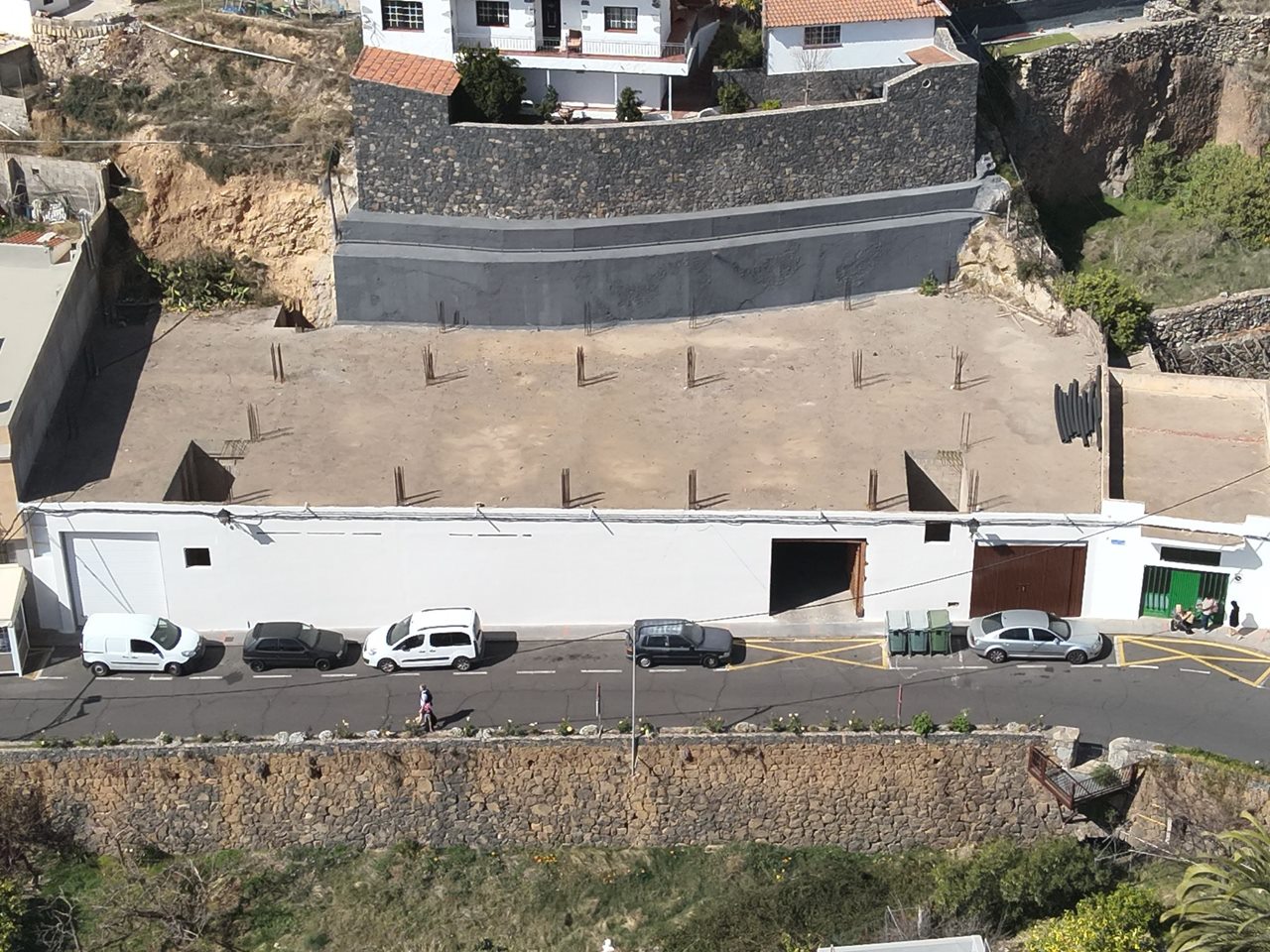 El inmueble estaba destinado a un supermercado, que terminó paralizado. DA