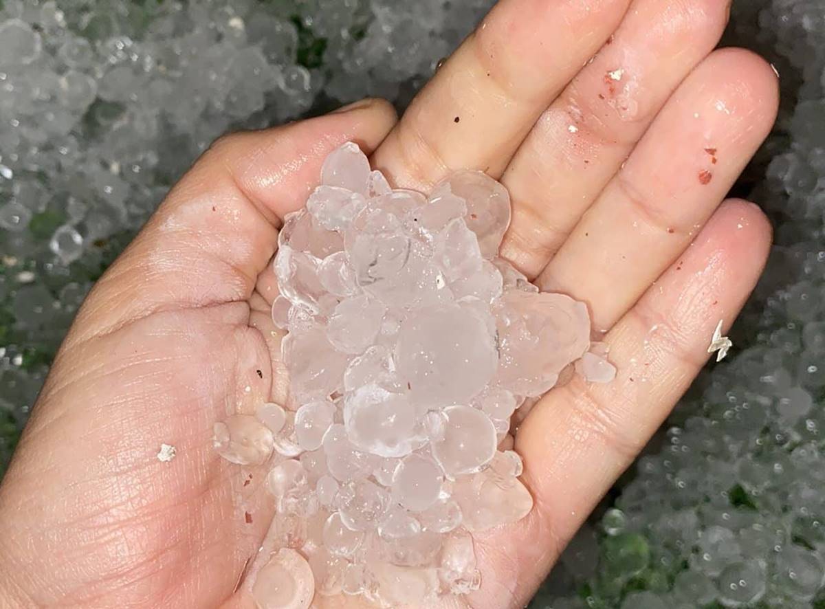 Granizo por la DANA en Canarias