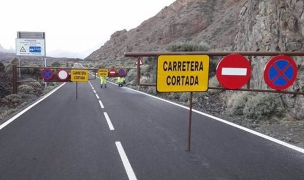 La DANA obliga a cerrar varios accesos al Parque Nacional del Teide