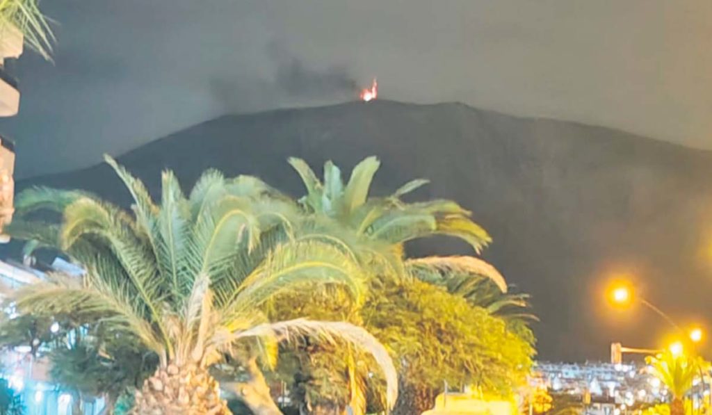 Un incendio en Guaza afecta a las comunicaciones del sur de la Isla
