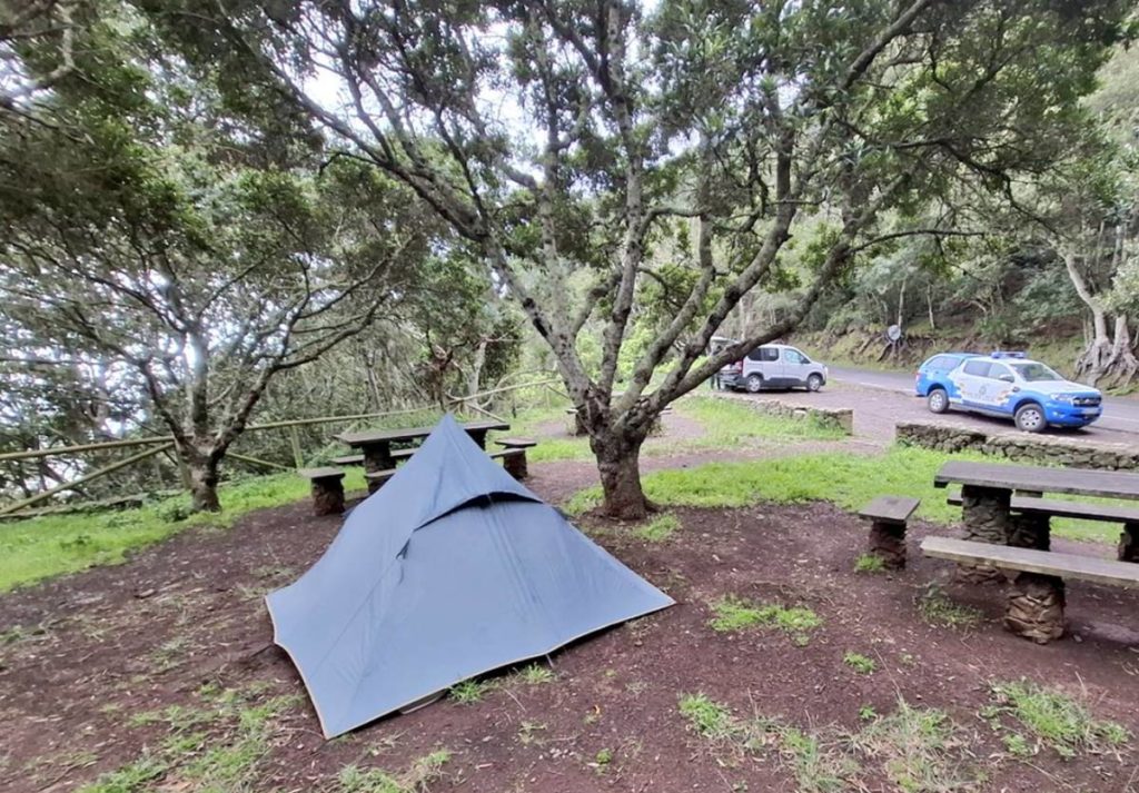 Trancan a otro turista acampado en un lugar protegido de Tenerife