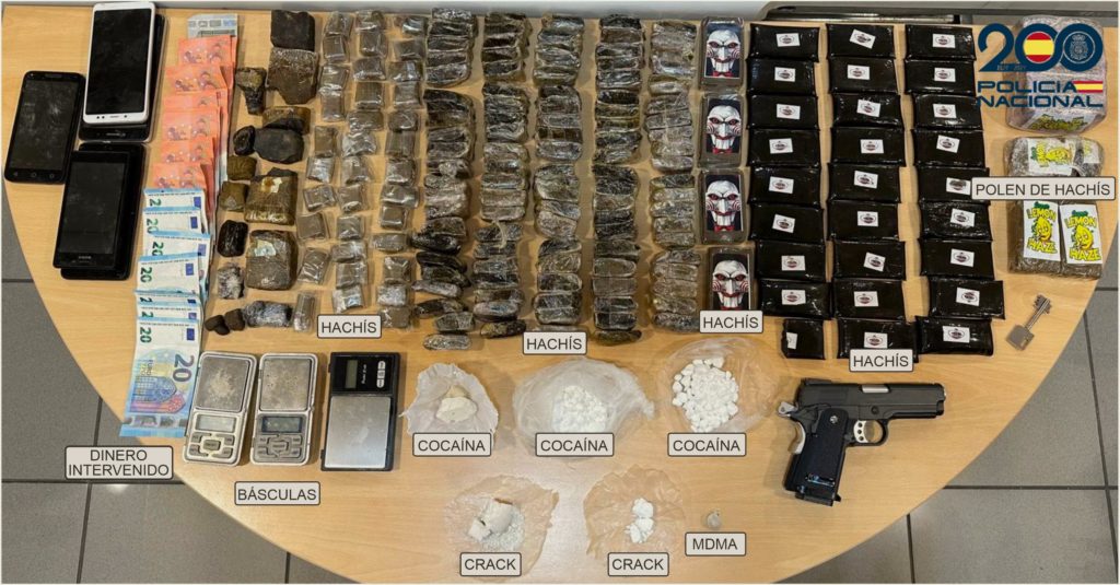 Cae un punto de venta de drogas “muy activo” en Canarias