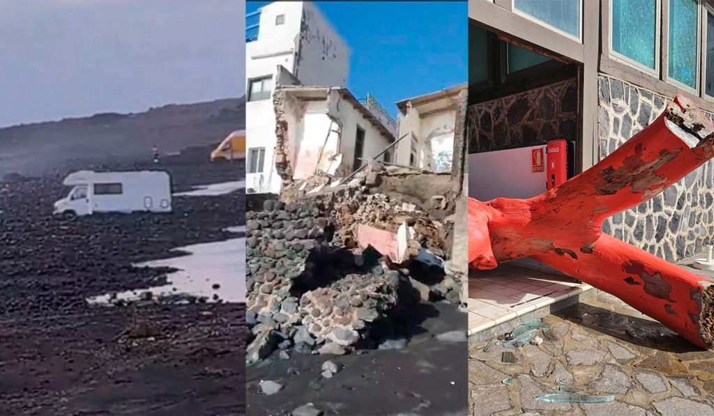 Los afectados por el temporal de mar en Tenerife no recuerdan “nada igual”