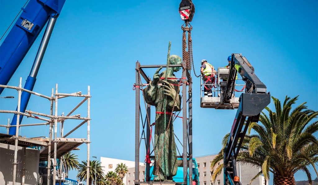 La escultura del Padre Anchieta se someterá a un examen para ser restaurada